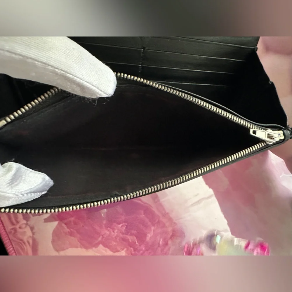 Balenciaga Silver Glitter Wallet/Clutch (NWOT; Silver/Gray) - Picture 7 of 12